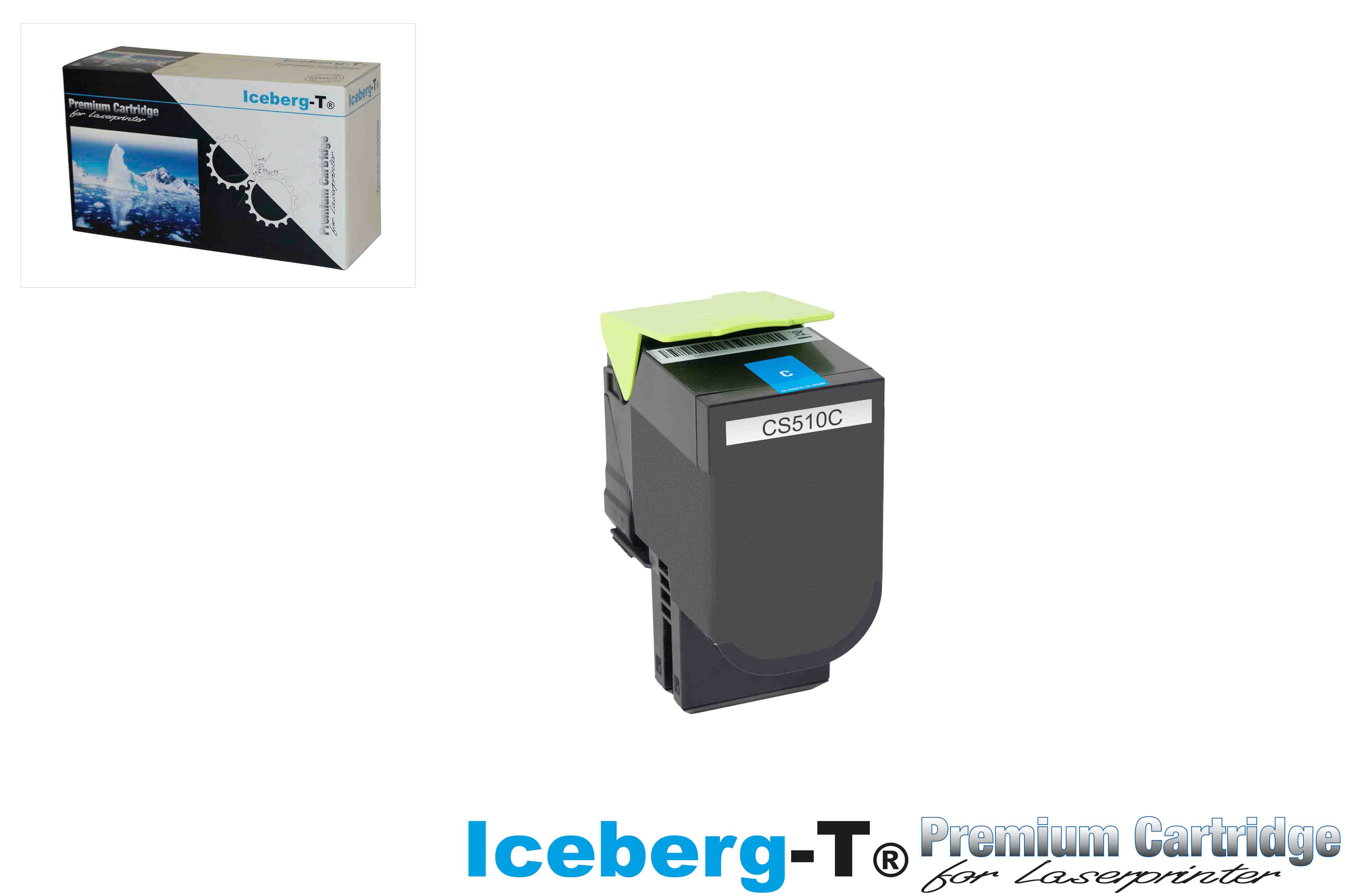 Iceberg-T Toner CS510 4'000 Seiten, cyan