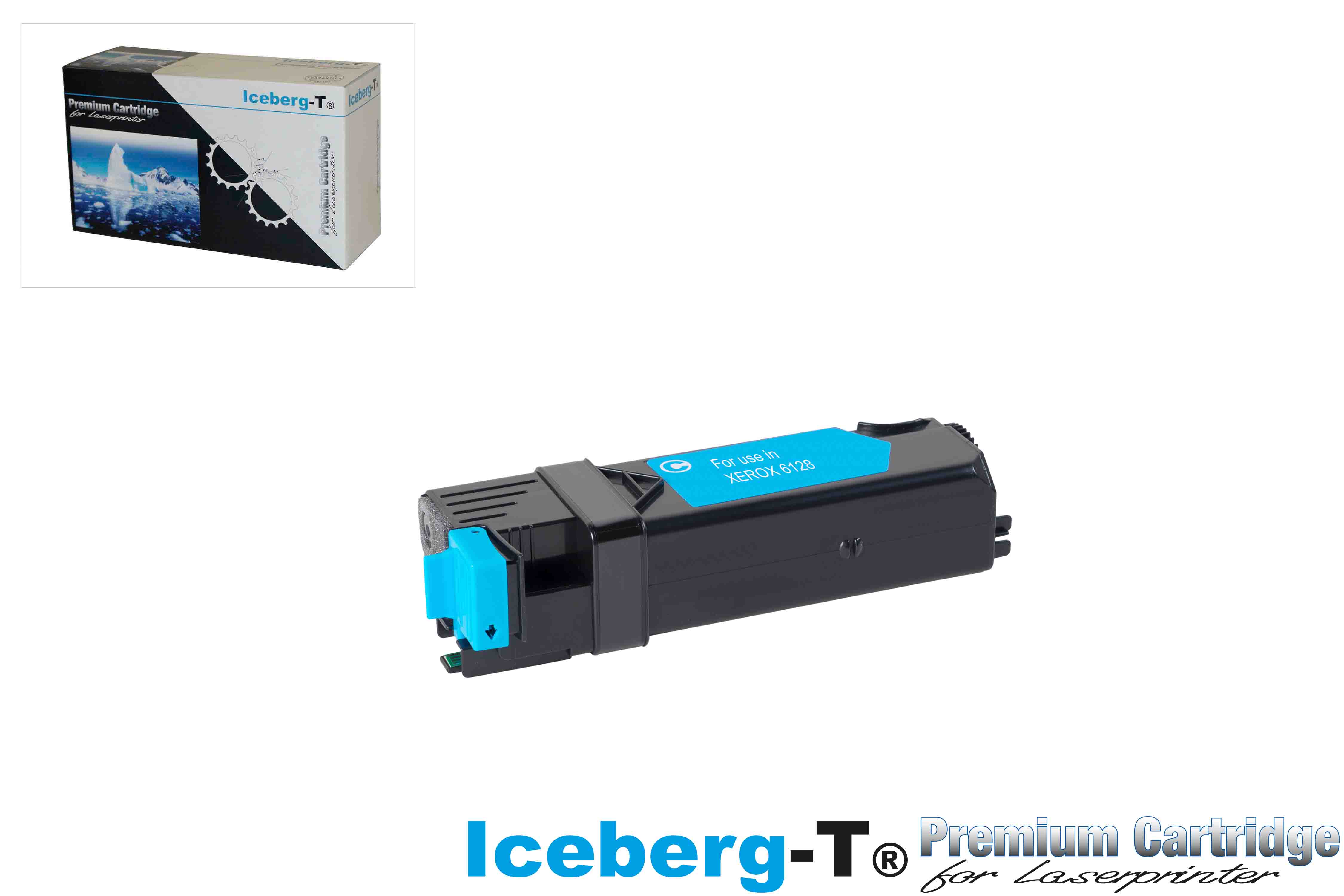 Iceberg-T Toner Xerox Phaser 6128 2'500 Seiten, cyan